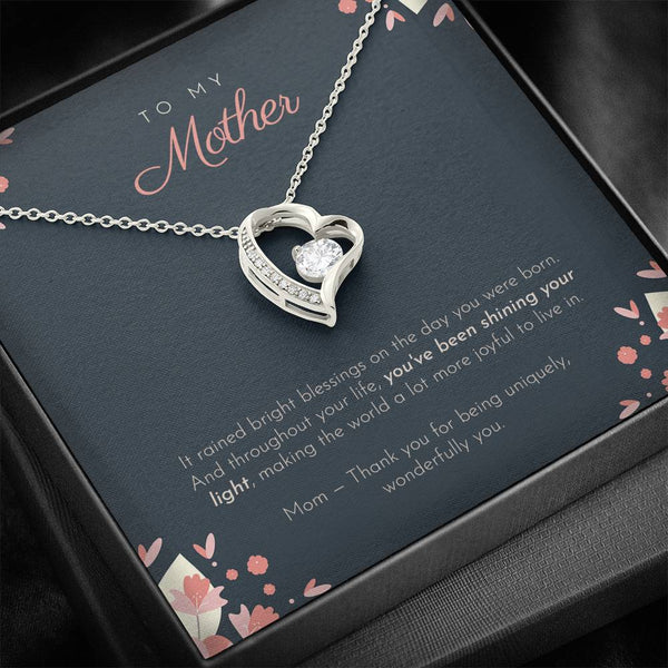 To My Mother - Shining Your Light Necklace