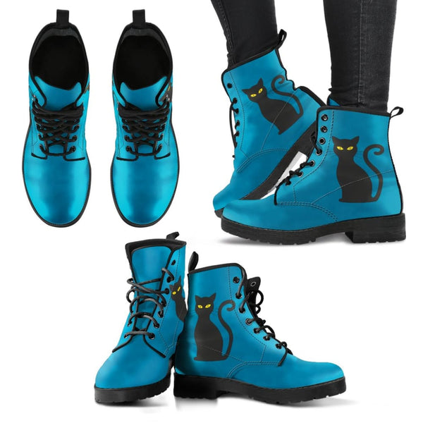 Deep Blue Cat Boots - The Moonlight Shop