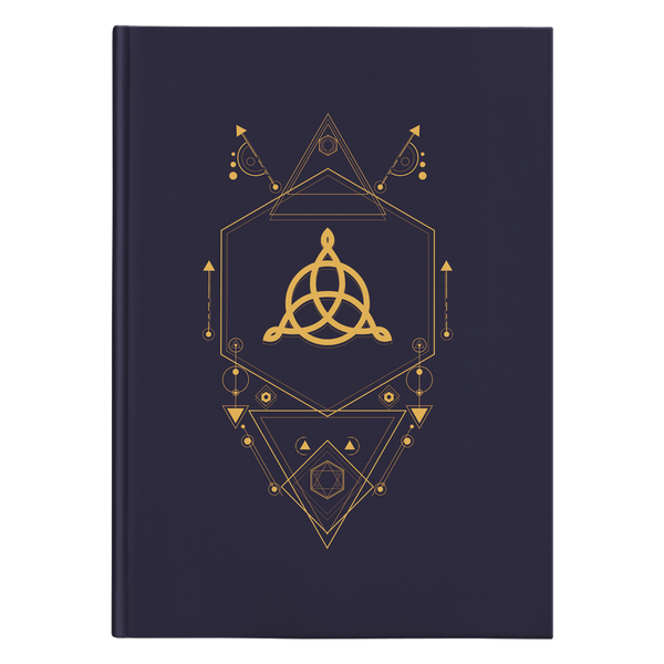 Geometric Triquetra Hardcover Journal