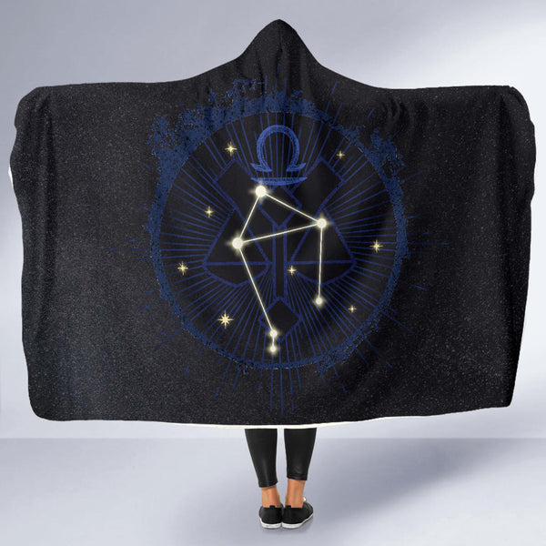Libra Zodiac Hooded Blanket