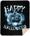 Happy Halloween Ghost Premium Sherpa Blanket - The Moonlight Shop
