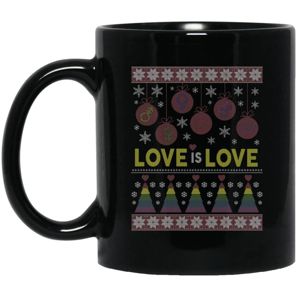 Love Is Love Ugly Christmas Mug - The Moonlight Shop