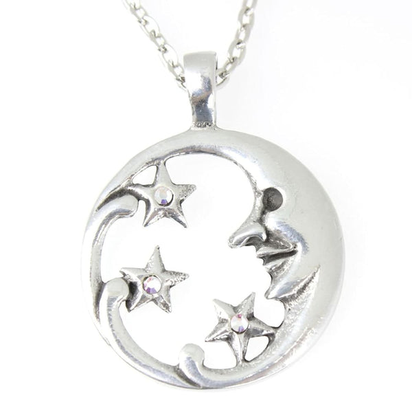 Moon Goddess With Stars Necklace - The Moonlight Shop