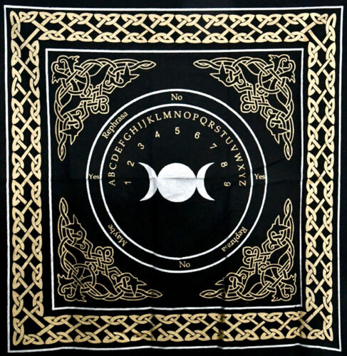 Triple Moon Ouija Altar Cloth