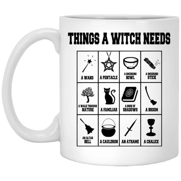 Things A Witch Needs Mug - The Moonlight Shop