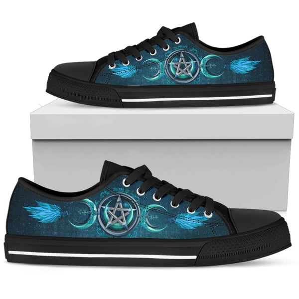 Triple Moon Ice Womens Low Top Shoes - The Moonlight Shop