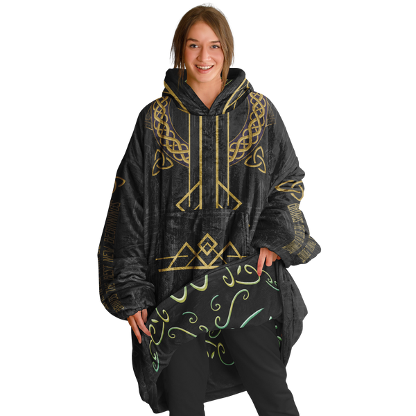 Goddess of the Forest - The serpent of new Beginnings - Reversible Snug Hoodie