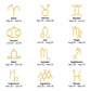 Luxury Zodiac Necklace (w. card)