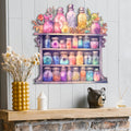 The Witchcraft Cabinet with Rainbow Colors Metal Sign