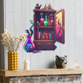 The Colorful Apothecary Shelves Metal Sign
