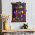 The High-Quality Witch's Cabinet with Potions Metal Sign
