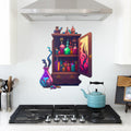 The Colorful Apothecary Shelves Metal Sign
