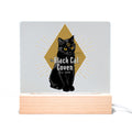Black Cat Coven Light Up Acrylic Sign