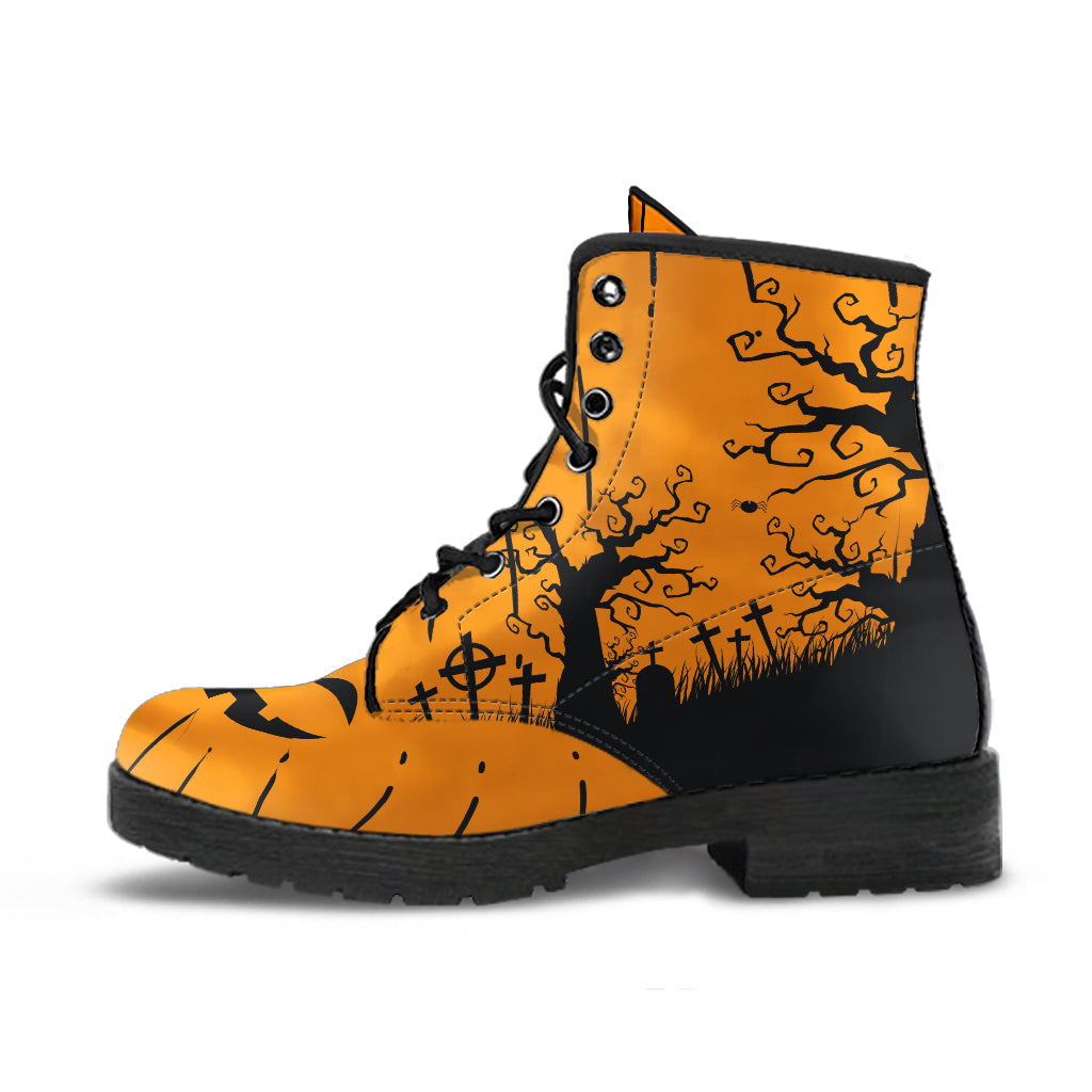 Pumpkin Halloween Boots