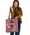 Pink Witch Tote Bag