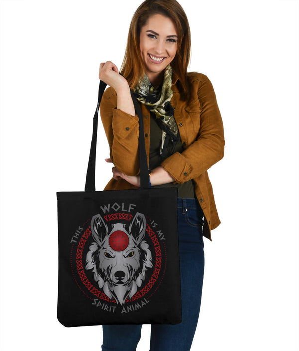 Wolf Is My Spirit Animal Shirt Tote Bag