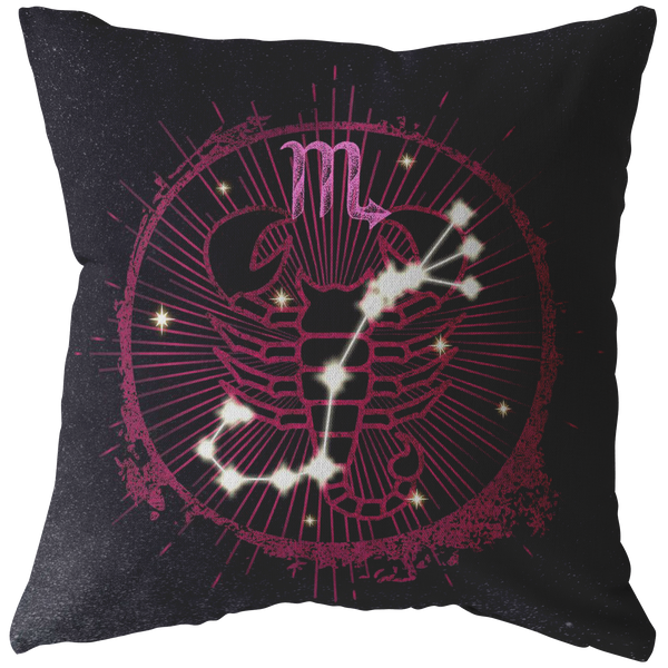 Scorpio Zodiac Pillow