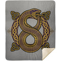 Serpent Of New Beginnings Premium Sherpa Blanket