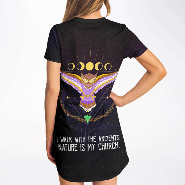 Owl of Enlightening Shirt Dress