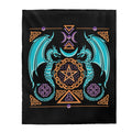 Dragons Of Balance Velveteen Plush Blanket