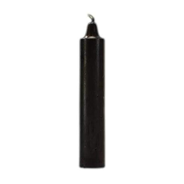 9 Charged Pillar Candle (Black) - The Moonlight Shop