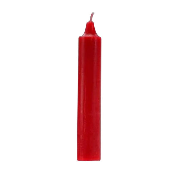 9 Charged Pillar Candle (Red) - The Moonlight Shop