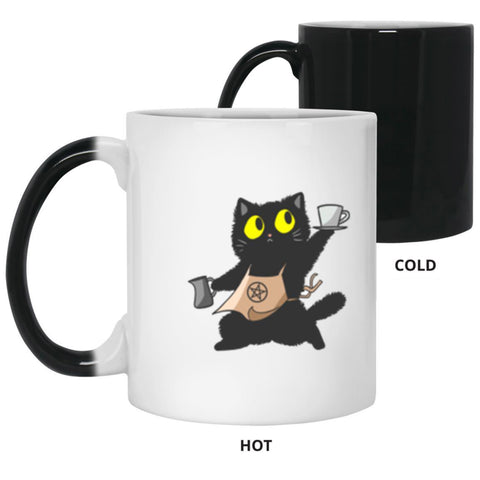 Barista Cat Magic Mug