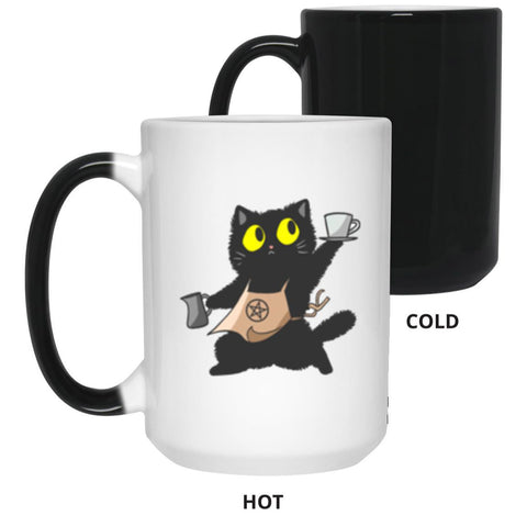 Barista Cat Magic Mug