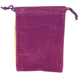 Purple Velveteen Magick Pouch Bag