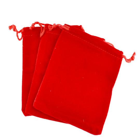 Red Velveteen Magick Pouch Bag
