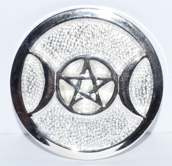 Triple Moon And Pentacle Altar Tile