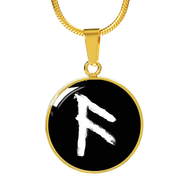 Ansuz Rune Luxury Necklace - The Moonlight Shop