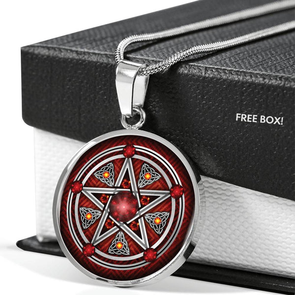 Red Pentacle Luxury Necklace