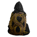 The Serpent Of New Beginnings Hooded Blanket