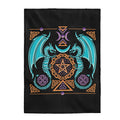 Dragons Of Balance Velveteen Plush Blanket