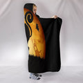 Black Cat Samhain Plush Hooded Blanket