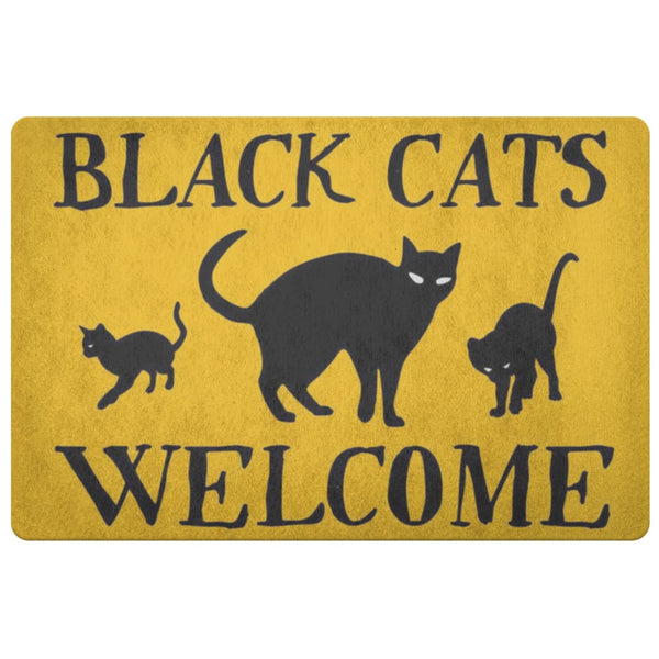 Black Cats Welcome Doormat - The Moonlight Shop