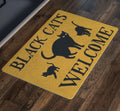 Black Cats Welcome Doormat