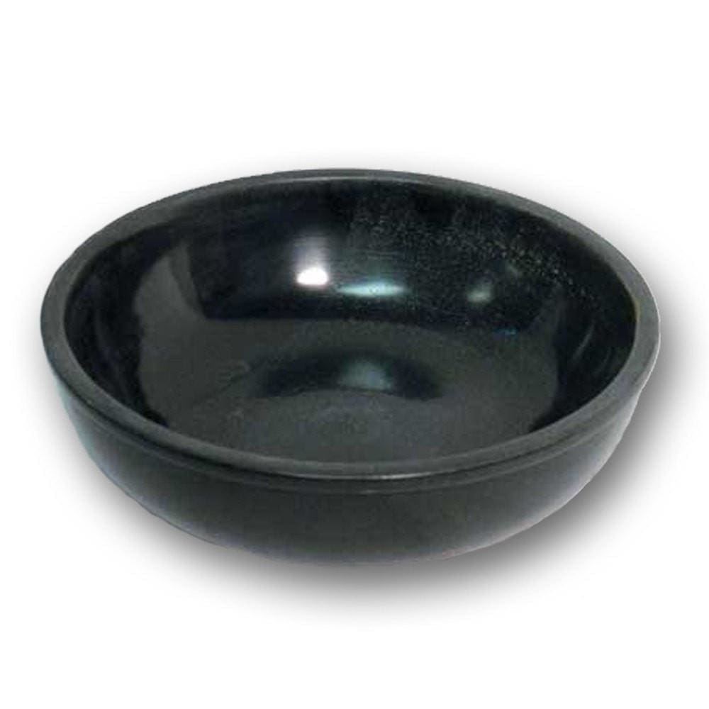 Black Marble Smudging and Scrying Bowl