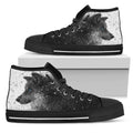 Blue-eyed Wolf High Top Shoes - The Moonlight Shop