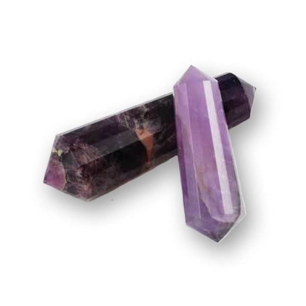 Double Terminated Amethyst Crystal Against Evil Thoughts and Addiction