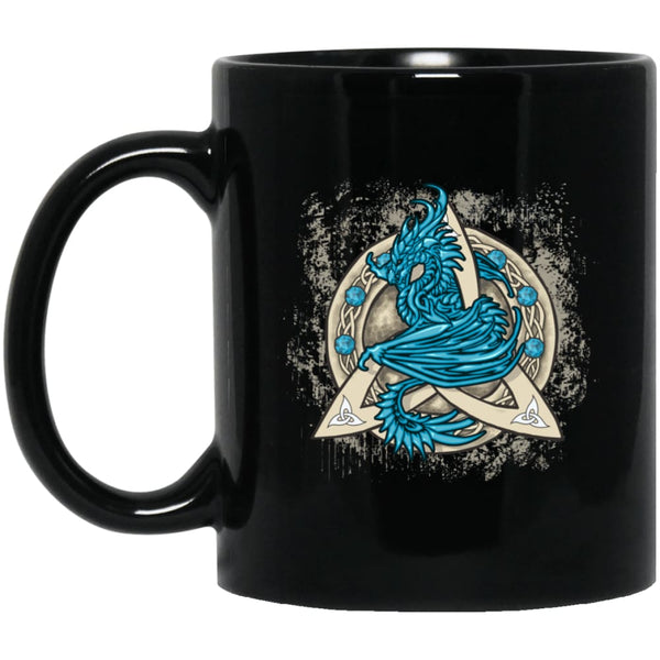 Dragon Guardian In Triquetra Mug