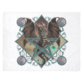 Dragon In Pentacle Fleece Blanket - The Moonlight Shop