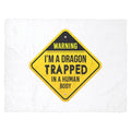 Dragon Trapped In Human Form Fleece Blanket