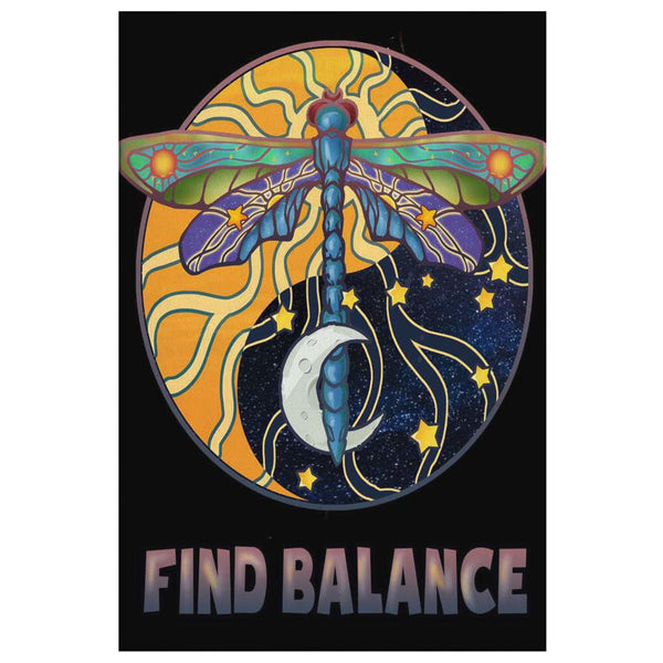 Find Balance Canvas Wall Art - The Moonlight Shop