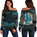 Dragon Guardian Off Shoulder Sweater