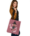 Pink Witch Tote Bag