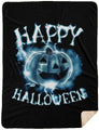 Happy Halloween Ghost Premium Sherpa Blanket