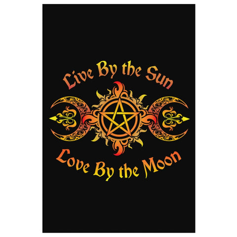 Live By The Sun, Love By The Moon Canvas Wall Art
