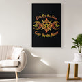 Live By The Sun, Love By The Moon Canvas Wall Art